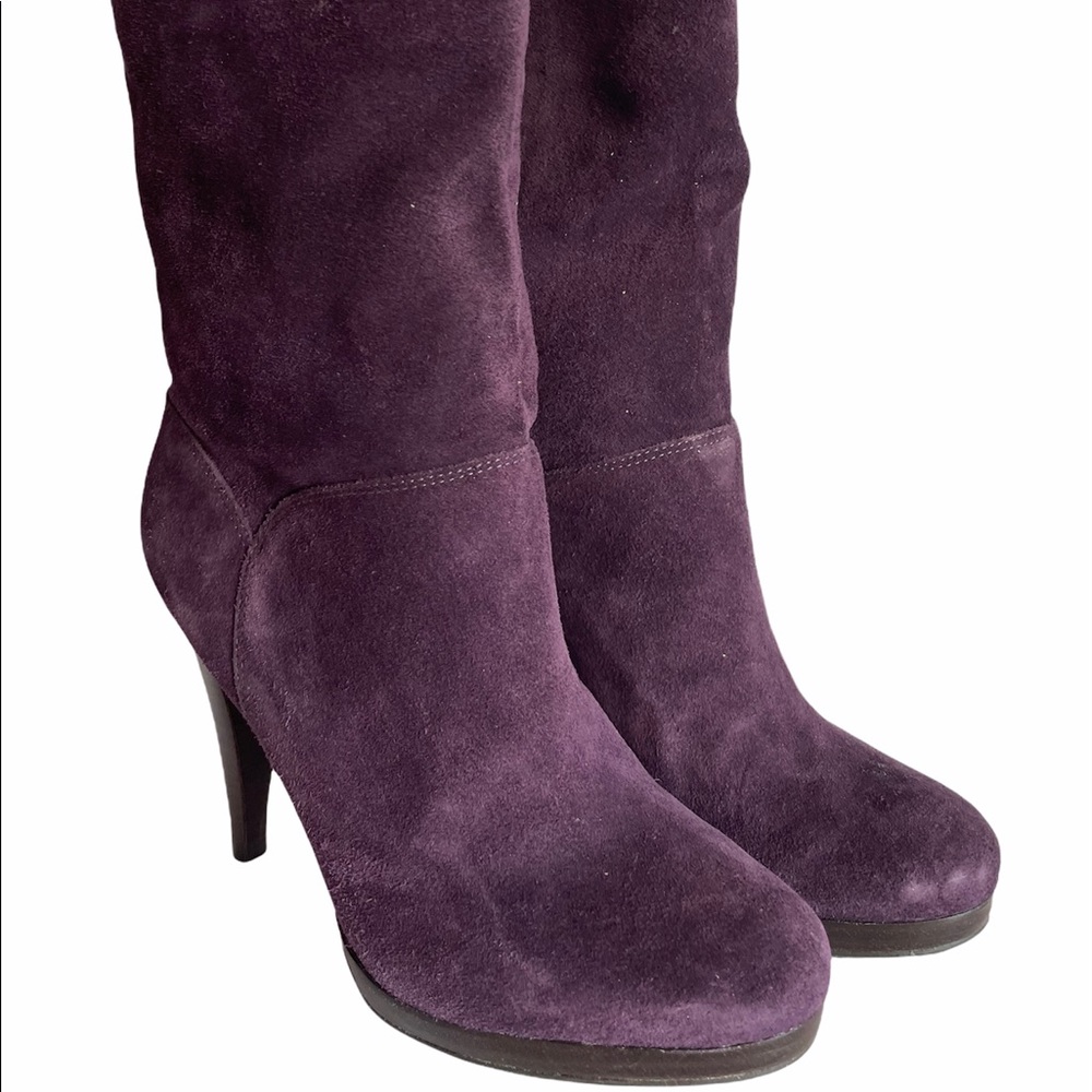 Cole Haan Kennedy eggplant suede heel boot nikeair